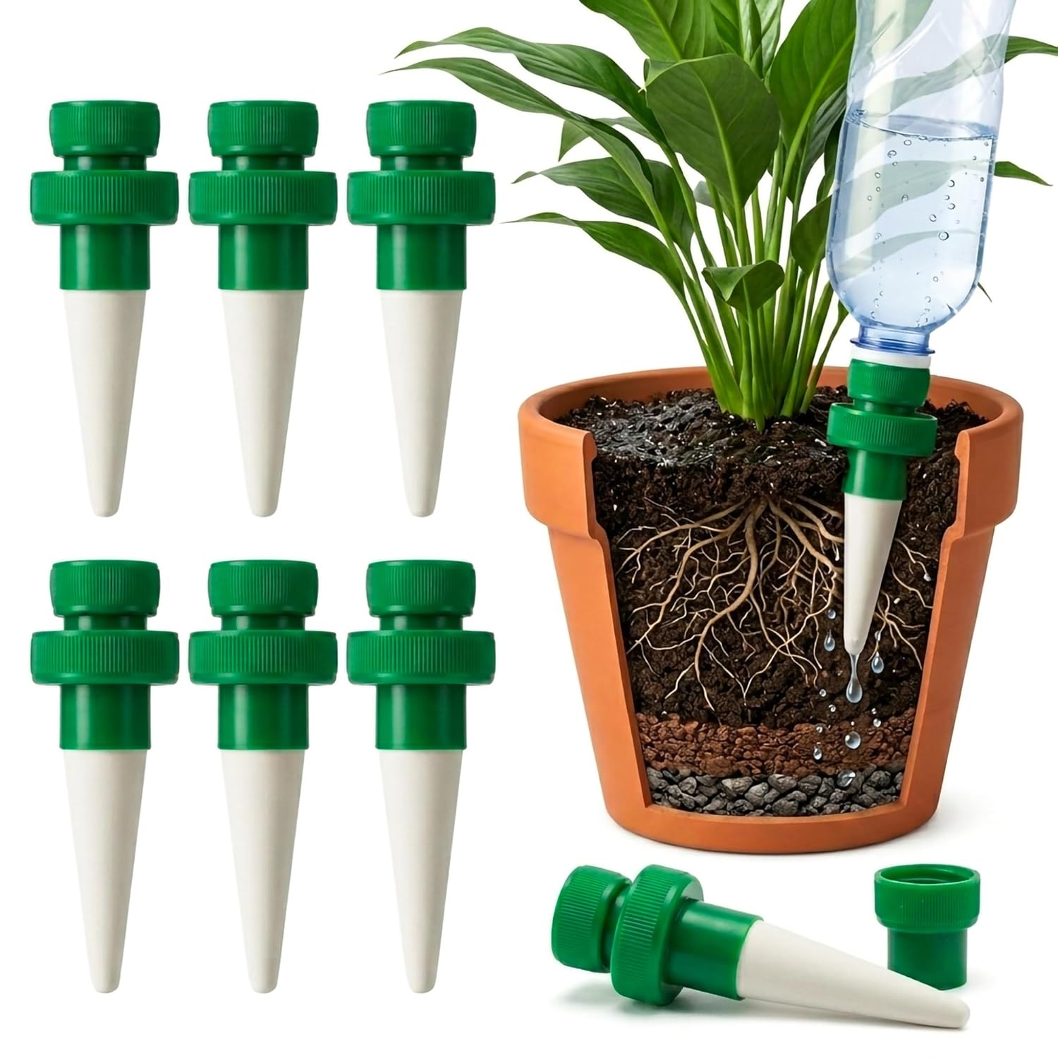 Púas de riego de terracota par - Automatic Plant Waterer reseña y precio